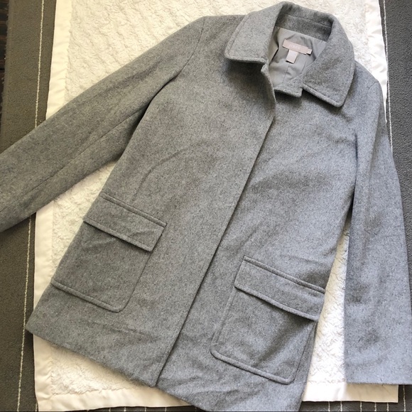 J. Crew Jackets & Blazers - J Crew Gray Cocoon Wool Dress Coat